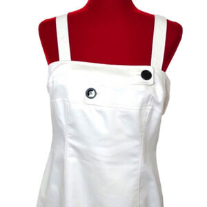 𝅺Worth Optic White Denim Dress Size: 8 NWT